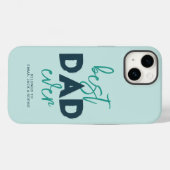 最高のパパは常に子供の名前に属してカスタムいる Case-Mate iPhoneケース (裏面 (横))