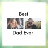 最高のパパは常に幸せな父の日あなたの写真を追加 ウィンドウサイン (シート3)