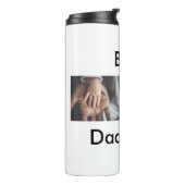 最高のパパは常に幸せな父の日あなたの写真を追加 タンブラー (回転左)