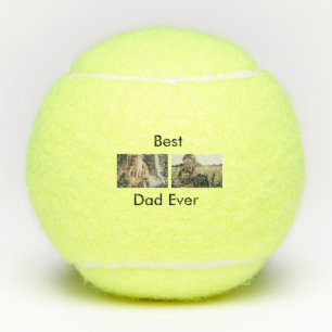 最高のパパは常に幸せな父の日あなたの写真を追加 テニスボール