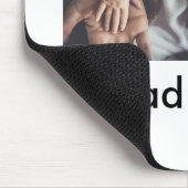 最高のパパは常に幸せな父の日あなたの写真を追加 マウスパッド (コーナー)