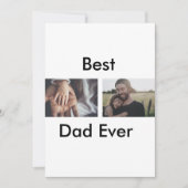 最高のパパは常に幸せな父の日あなたの写真を追加 招待状 (正面)