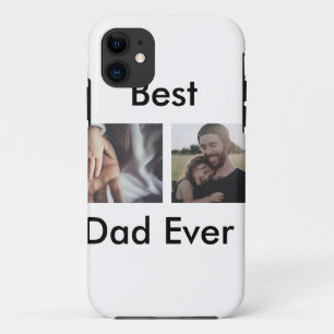 最高のパパは常に幸せな父の日あなたの写真を追加 iPhone 11 ケース