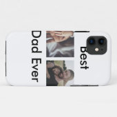 最高のパパは常に幸せな父の日あなたの写真を追加 Case-Mate iPhoneケース (裏面(横))