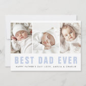 最高のパパは常に幸せな父の日3の写真 シーズンカード (正面)