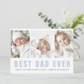 最高のパパは常に幸せな父の日3の写真 シーズンカード (スタンド正面)