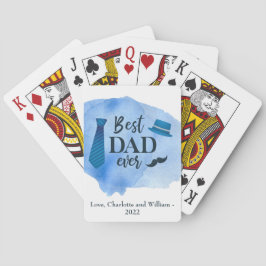 最高のパパは常に青い水の色のタイハットパパの日 トランプ