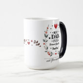 最高のパパは常に – 永遠に感謝，パパ モーフィングマグカップ (正面右)