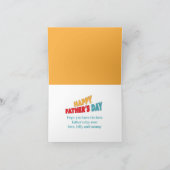 最高のパパは永遠にかわいい父の日ペナント カード (内部)