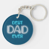 最高のパパは永遠に幸せな父の日 |キーチェーン キーホルダー (裏面)