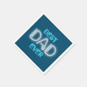 最高のパパは永遠に幸せな父の日 |ナプキン スタンダードカクテルナプキン (角)