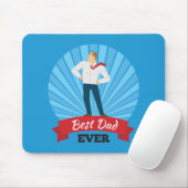 最高のパパは永遠に幸せな父の日 |マウスパッド マウスパッド (マウス)