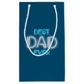 最高のパパは永遠に幸せな父の日 |抱き枕 スモールペーパーバッグ (裏面)