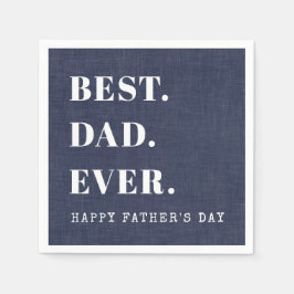 最高のパパは永遠に幸福の父の日 スタンダードカクテルナプキン