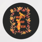 最高のパパは永遠に、父の日の贈り物 ラベル (デザイン1)