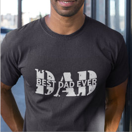 最高のパパは永遠の父の日の炭のモダン男 Tシャツ