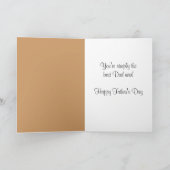 最高のパパは父の日 カード (内部)