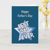 最高のパパは父の日 カード (黄色い花)