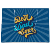 最高のパパは父の日 ラージペーパーバッグ (正面)