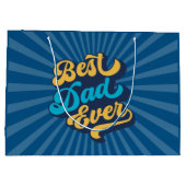 最高のパパは父の日 ラージペーパーバッグ (裏面)