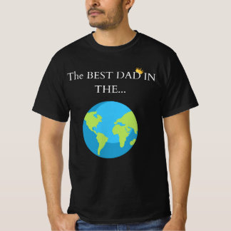 🌍「最高のパパは…世界!👑 | プレミアム脂肪 Tシャツ