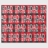 最高のパパはLumberjackが赤と黒をチェック ラッピングペーパー (フラット)