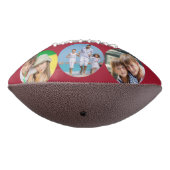 最高のパパはPhoto Redに署名パーソナライズされた アメリカンフットボール (回転270)