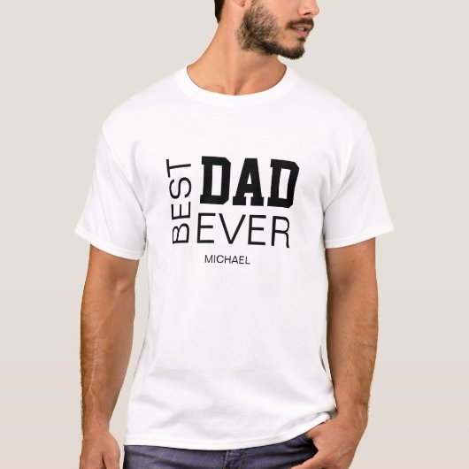 最高のパパへのギフト Tシャツ (正面)