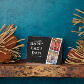 最高のパパへ!写真を追加 – 父はこれを愛する フォトプラーク (側面)