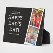 最高のパパへ!写真を追加 – 父はこれを愛する フォトプラーク (側面)