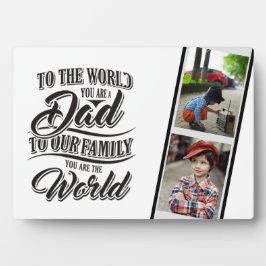 最高のパパへ！写真を追加 – 父はこれを愛する フォトプラーク