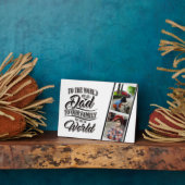 最高のパパへ!写真を追加 – 父はこれを愛する フォトプラーク (側面)