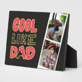 最高のパパへ！写真を追加 – 父はこれを愛する フォトプラーク (側面)