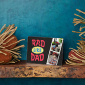 最高のパパへ！写真を追加 – 父はこれを愛する フォトプラーク (側面)