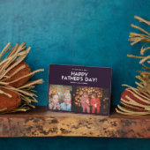 最高のパパへ!写真を追加 – 父はこれを愛する フォトプラーク (側面)