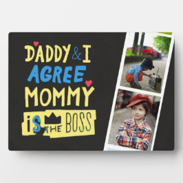 最高のパパへ！写真を追加 – 父はこれを愛する フォトプラーク