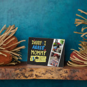 最高のパパへ!写真を追加 – 父はこれを愛する フォトプラーク (側面)