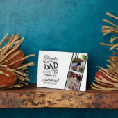 最高のパパへ！写真を追加 – 父はこれを愛する フォトプラーク (側面)