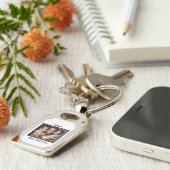 最高のパパをパーソナライズ キーホルダー (側面)