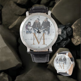 最高のパパを常にカスタマイズする、写真 腕時計