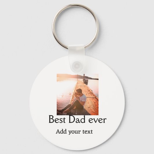 最高のパパを追加する名前イメージファーザー日文字の混乱 キーホルダー (正面)