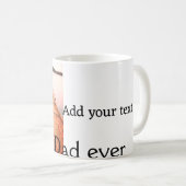 最高のパパを追加する名前イメージファーザー日文字の混乱 コーヒーマグカップ (正面右)