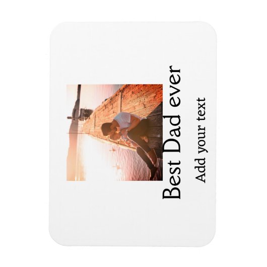 最高のパパを追加する名前イメージファーザー日文字の混乱 マグネット (縦)