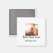 最高のパパを追加する名前イメージファーザー日文字の混乱 マグネット (正面/裏面)