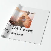 最高のパパを追加する名前イメージファーザー日文字の混乱 ラッピングペーパー (アンロールド)