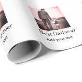 最高のパパを追加する名前イメージファーザー日文字の混乱 ラッピングペーパー (ロールコーナー)