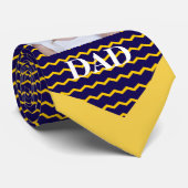 最高のパパイエローシェブロン&写真 ネクタイ (ロール)