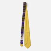最高のパパイエローシェブロン&写真 ネクタイ (裏面)