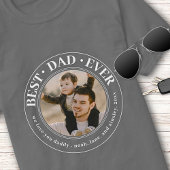 最高のパパイカスタムバー写真クラシック父の日 Tシャツ