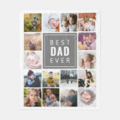 最高のパパエカスタムバーパーソナライズされた フリースブランケット (正面)